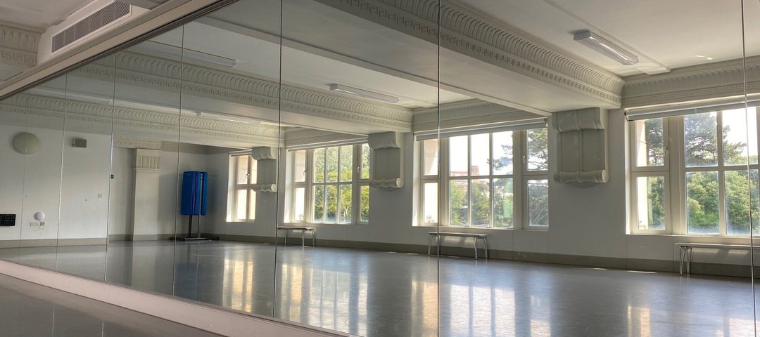 The Garden Studio reflected in its mirrors